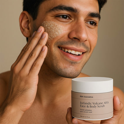 REK Cosmetics - Icelandic Volcano AHA Face & Body Scrub