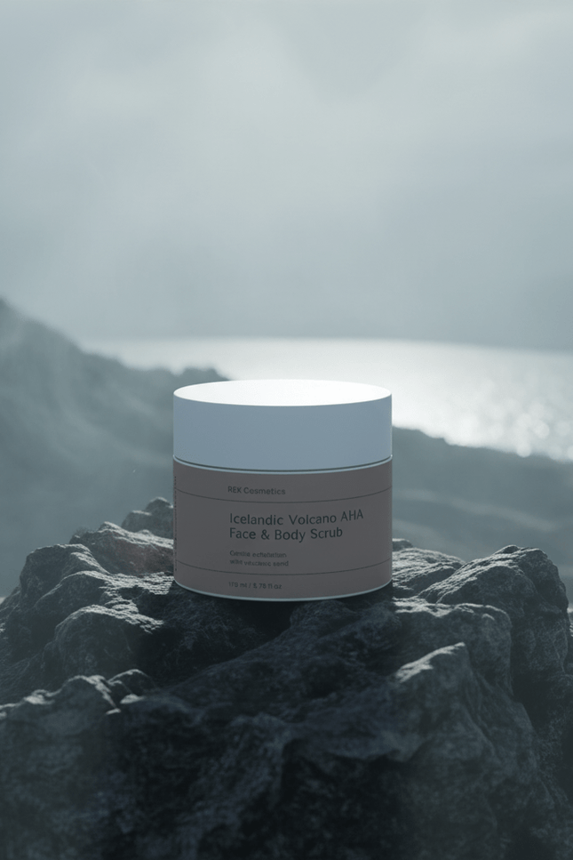 REK Cosmetics - Icelandic Volcano AHA Face & Body Scrub