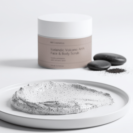 REK Cosmetics - Icelandic Volcano AHA Face & Body Scrub