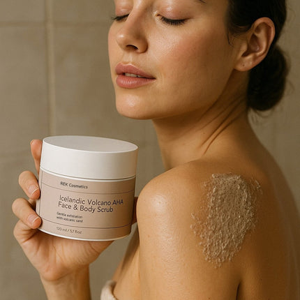 REK Cosmetics - Icelandic Volcano AHA Face & Body Scrub