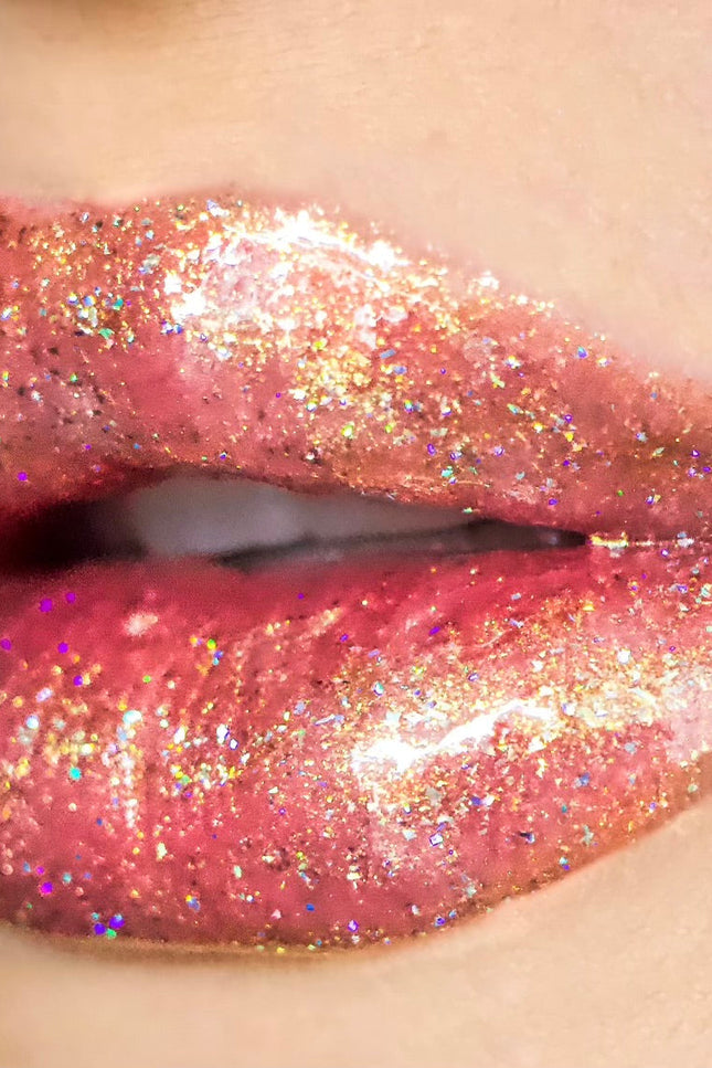 Curst Kosmetics - Holographic Lip Glitz - Gold Rush