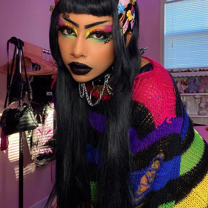 Inked Doll Cosmetics - NEON LIGHTS (24PC) *BLACKLIGHT!* Pigment/Glitter Pallete!