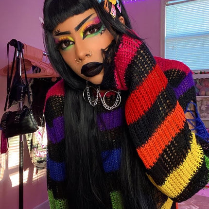 Inked Doll Cosmetics - NEON LIGHTS (24PC) *BLACKLIGHT!* Pigment/Glitter Pallete!