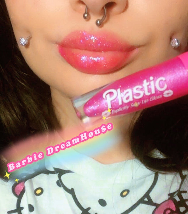 Inked Doll Cosmetics - *BARBIE DREAMHOUSE* "PLASTIC Explicitly SEXY Lip Gloss