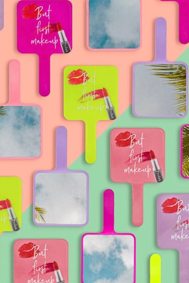 Prolux Cosmetics - But First Makeup Handheld Mirror