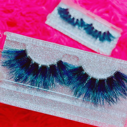 Inked Doll Cosmetics - *PEACOCK* (Blue/Green) DreamDoll Color Lashes!