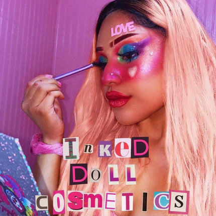 Inked Doll Cosmetics - NEON LIGHTS (24PC) *BLACKLIGHT!* Pigment/Glitter Pallete!