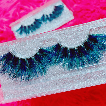Inked Doll Cosmetics - *PEACOCK* (Blue/Green) DreamDoll Color Lashes!