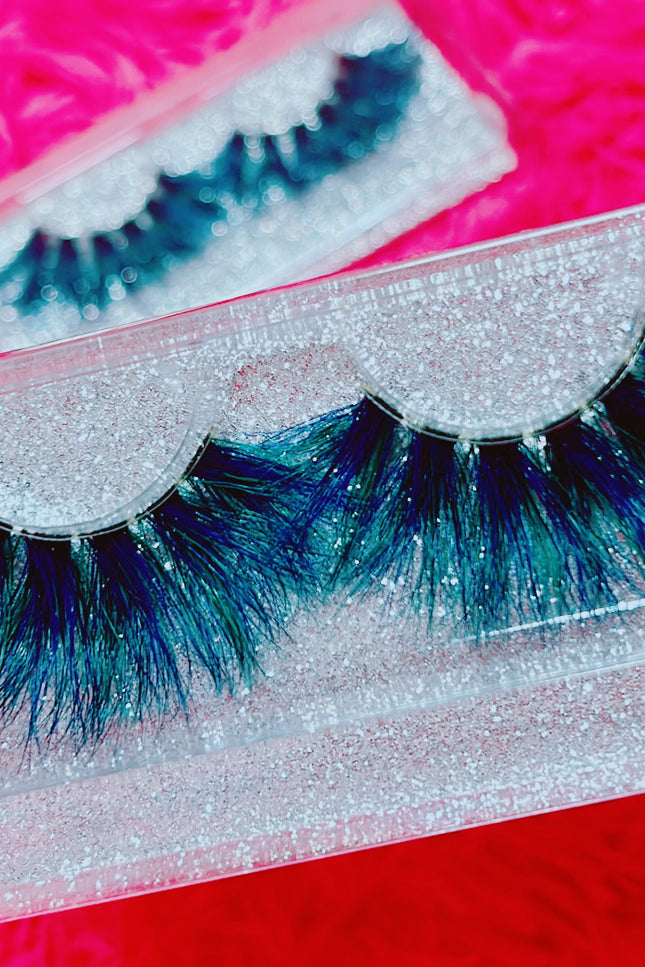 Inked Doll Cosmetics - *PEACOCK* (Blue/Green) DreamDoll Color Lashes!