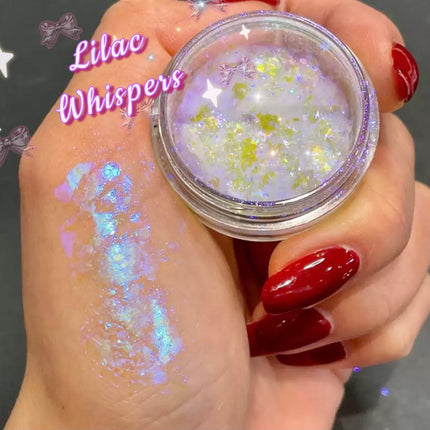 Inked Doll Cosmetics - LILAC WHISPERS “Ice Glaciers” Gel Flakes