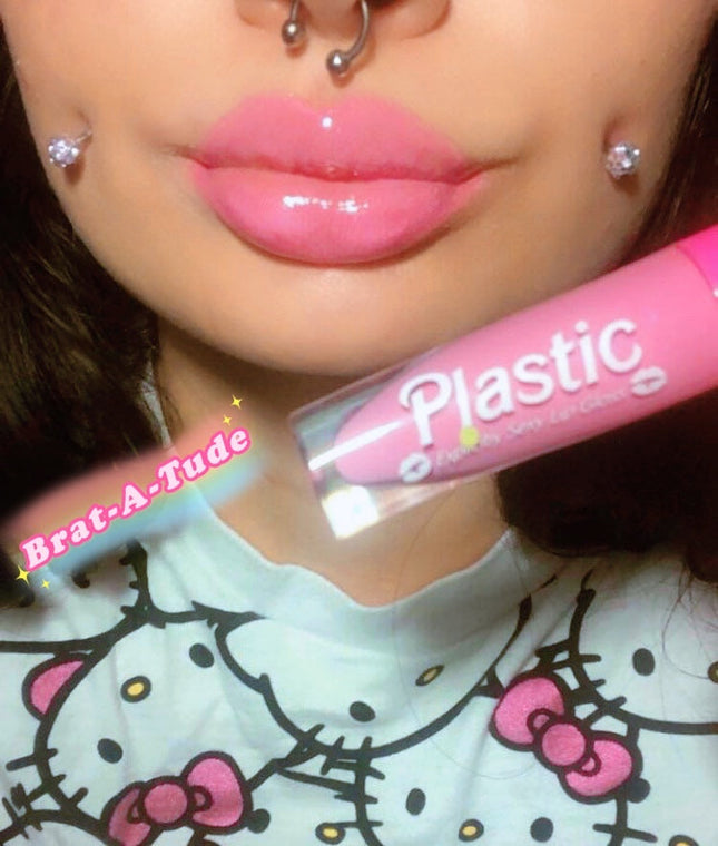 Inked Doll Cosmetics - *BRAT-A-TUDE* "PLASTIC" Explicily SEXY Lip Gloss