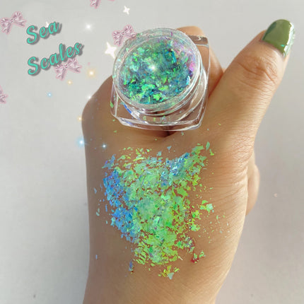 Inked Doll Cosmetics - SEA SCALES “Ice Glacier” Gel Flakes