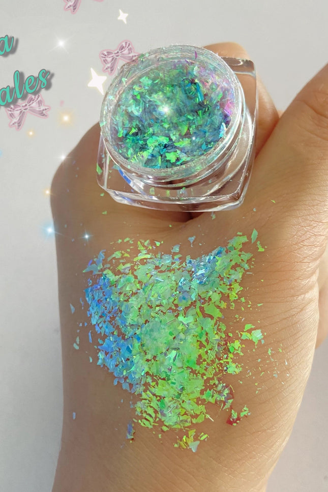Inked Doll Cosmetics - SEA SCALES “Ice Glacier” Gel Flakes