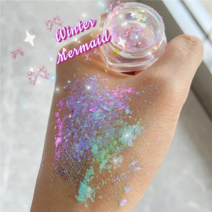 Inked Doll Cosmetics - WINTER MERMAID 2 Toned “Ice Glacier” Gel Flake