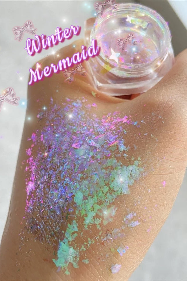 Inked Doll Cosmetics - WINTER MERMAID 2 Toned “Ice Glacier” Gel Flake