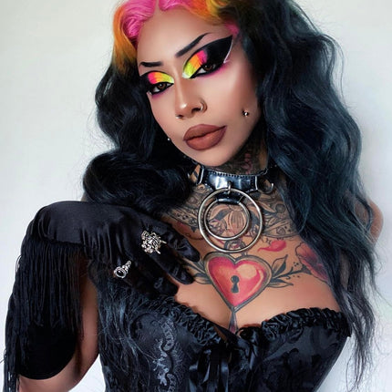 Inked Doll Cosmetics - NEON LIGHTS (24PC) *BLACKLIGHT!* Pigment/Glitter Pallete!