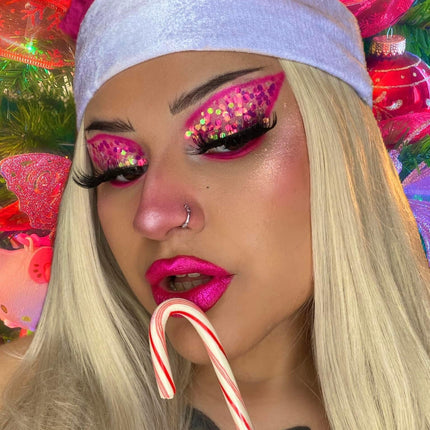 Inked Doll Cosmetics - ELECTRIC BARBIE *UV* Chunky Glamdoll Glitter Mix