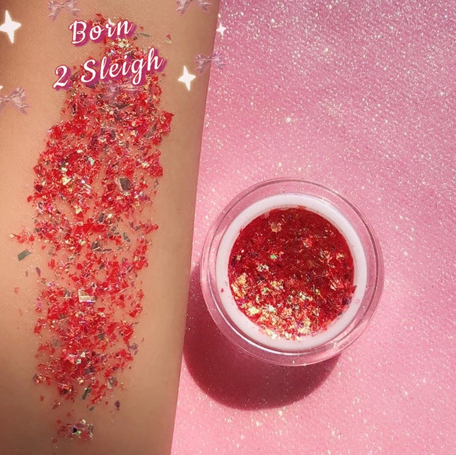 Inked Doll Cosmetics - BORN 2 SLEIGH “Ice Glacier” Gel Flakes