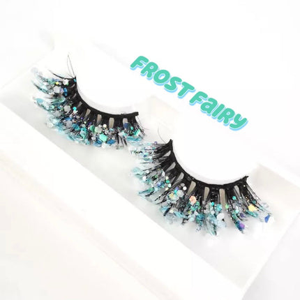 Inked Doll Cosmetics - FROST FAIRY “FairyTopia” *UV* Glitter DreamDoll Lashes