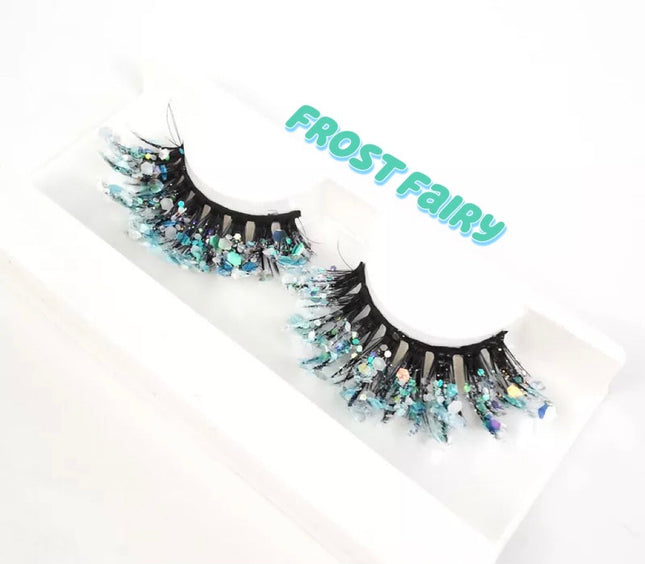 Inked Doll Cosmetics - FROST FAIRY “FairyTopia” *UV* Glitter DreamDoll Lashes