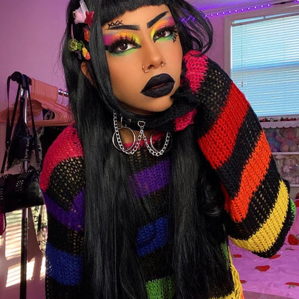 Inked Doll Cosmetics - NEON LIGHTS (24PC) *BLACKLIGHT!* Pigment/Glitter Pallete!
