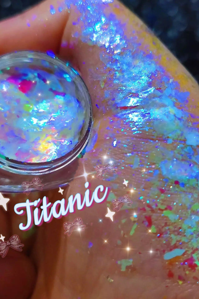 Inked Doll Cosmetics - TITANIC  “Ice Glacier” Gel Flakes