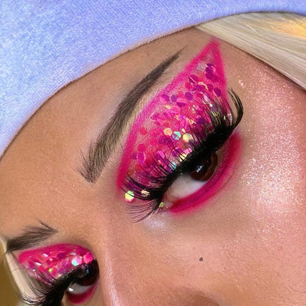 Inked Doll Cosmetics - ELECTRIC BARBIE *UV* Chunky Glamdoll Glitter Mix