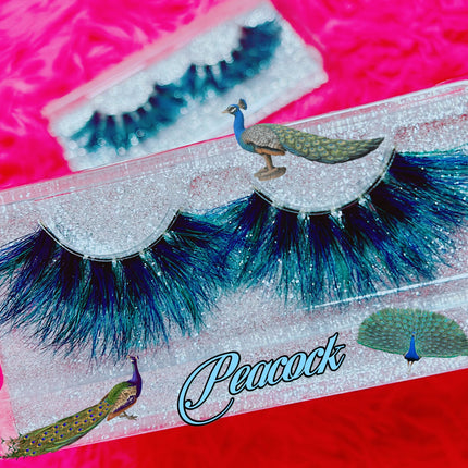 Inked Doll Cosmetics - *PEACOCK* (Blue/Green) DreamDoll Color Lashes!