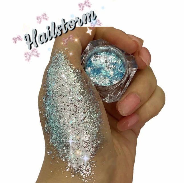 Inked Doll Cosmetics - HAILSTORM “Ice Glaciers” Gel Flakes