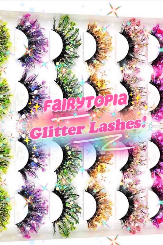 Inked Doll Cosmetics - FROST FAIRY “FairyTopia” *UV* Glitter DreamDoll Lashes