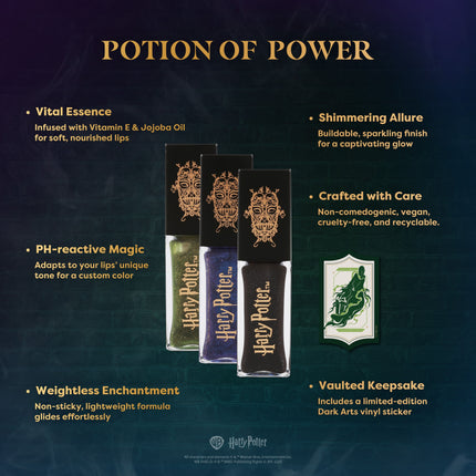 Profusion Cosmetics - HP Dark Arts | Death Eater Bite Color Changing Shimmer Lip Oil