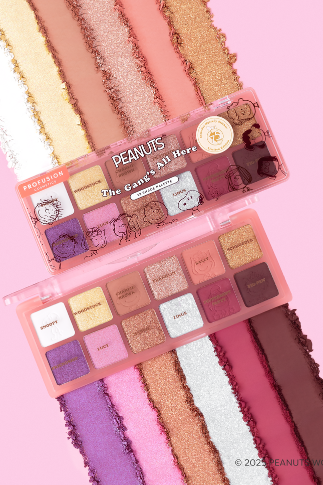 Profusion Cosmetics - Peanuts 75th | The Gang’s All Here 12 Shade Palette