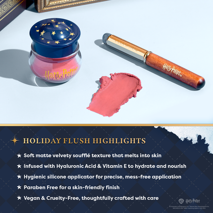 Profusion Cosmetics - Harry Potter Holiday | Yule Ball Blush Lip & Cheek Blurring Pot & Silicone Applicator