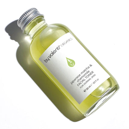 by valenti® - Japanese Matcha & Chamomile Facial Toner for Normal Skin with Hydrolats + Witch Hazel + Japanese Matcha Extract
