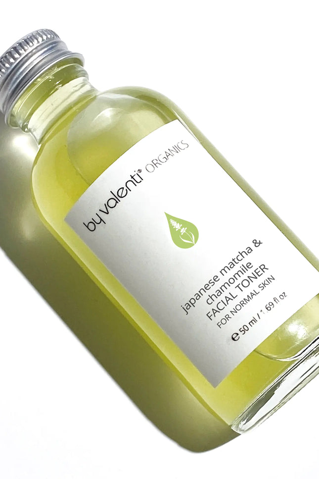 by valenti® - Japanese Matcha & Chamomile Facial Toner for Normal Skin with Hydrolats + Witch Hazel + Japanese Matcha Extract