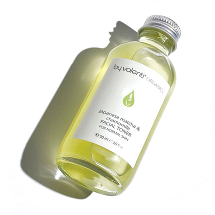 by valenti® - Japanese Matcha & Chamomile Facial Toner for Normal Skin with Hydrolats + Witch Hazel + Japanese Matcha Extract