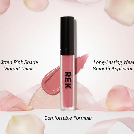 REK Cosmetics - Kitten Pink | Liquid Lipstick | REK Cosmetics
