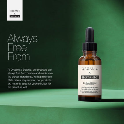 skinChemists US - Madagascan Coconut Facial Serum - 30ml - Hydrating & Soothing Serum with Aloe Vera & Vitamin E for Radiant, Nourished Skin