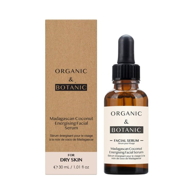 skinChemists US - Madagascan Coconut Facial Serum - 30ml - Hydrating & Soothing Serum with Aloe Vera & Vitamin E for Radiant, Nourished Skin