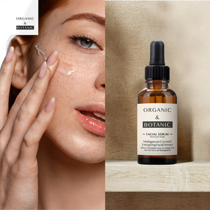 skinChemists US - Madagascan Coconut Facial Serum - 30ml - Hydrating & Soothing Serum with Aloe Vera & Vitamin E for Radiant, Nourished Skin