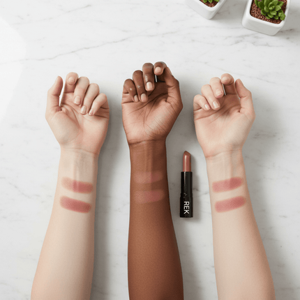 REK Cosmetics - Cream Lipstick Collection | REK Cosmetics | Creamy Satin Finish, Longwear Formula