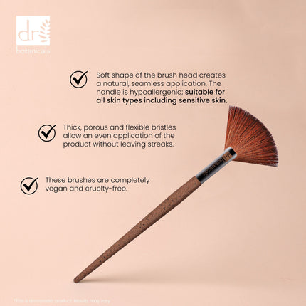 skinChemists US - Dr Botanicals Coffee Ground Fan Brush Twin Value Savings Pack