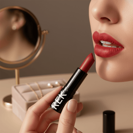 REK Cosmetics - REK Matte Lipstick — Luxury Clean, Long-Lasting Vegan Formula | REK Cosmetics