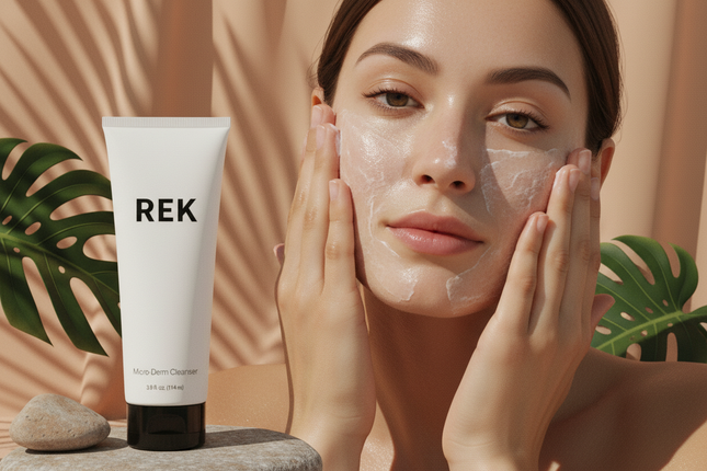 REK Cosmetics - Micro-Derm Cleanser – Exfoliating & Renewing | REK Cosmetics