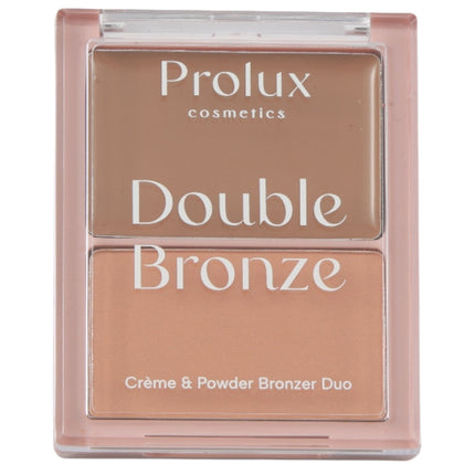 Prolux Cosmetics - Double Bronze - Creme & Powder Bronzer Duo