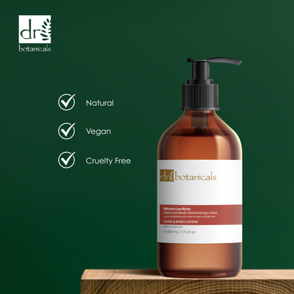 skinChemists US - Dr Botanicals Moroccan Rose Hand & Body Moisturising Lotion 500ml Twin Value Savings Pack