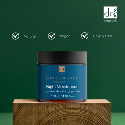 skinChemists US - Dr Botanicals Gingerlily Night Moisturiser 50ml Twin Value Savings Pack