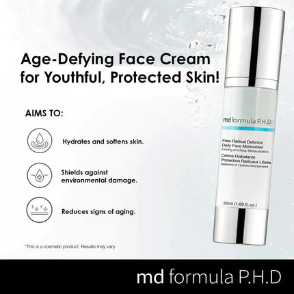 skinChemists US - MD Formula Free Radical Defence Daily Moisturiser 50ml Twin Value Savings Pack