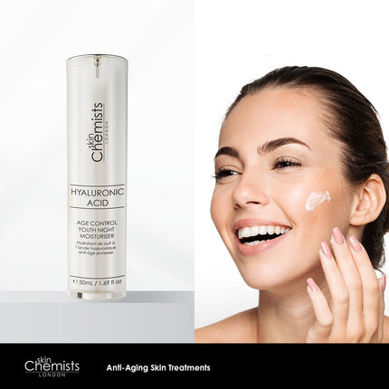 skinChemists US - skinChemists Hyaluronic Acid Age Control Youth Night Moisturiser 50ml Twin Value Savings Pack