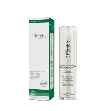 skinChemists US - skinChemists Hyaluronic Acid Age Control Youth Night Moisturiser 50ml Twin Value Savings Pack